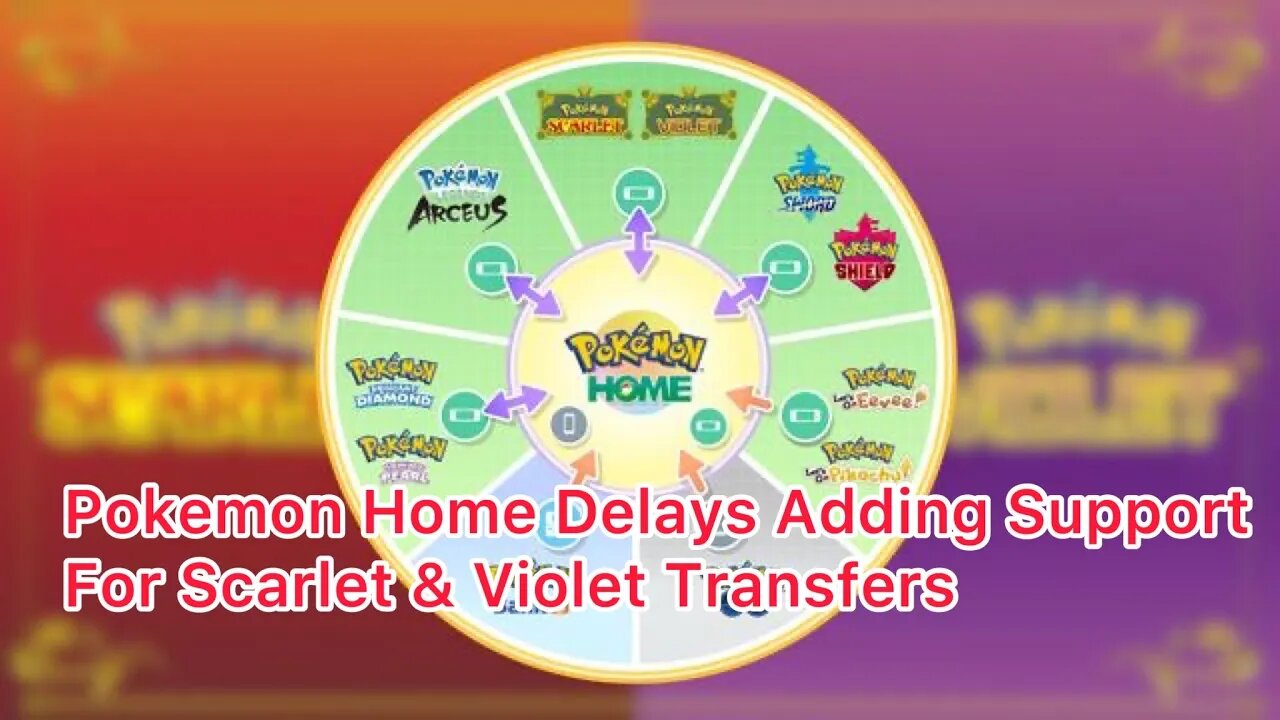 Pokemon Home Delays Adding Support For Scarlet & Violet Transfers