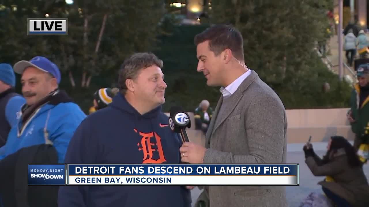 Greg Kampe in Green Bay for Lions vs. Packers