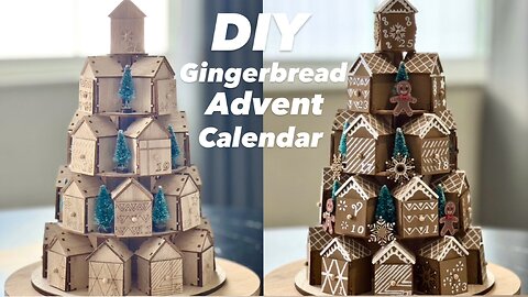 DIY GINGERBREAD THEME ADVENT CALENDAR