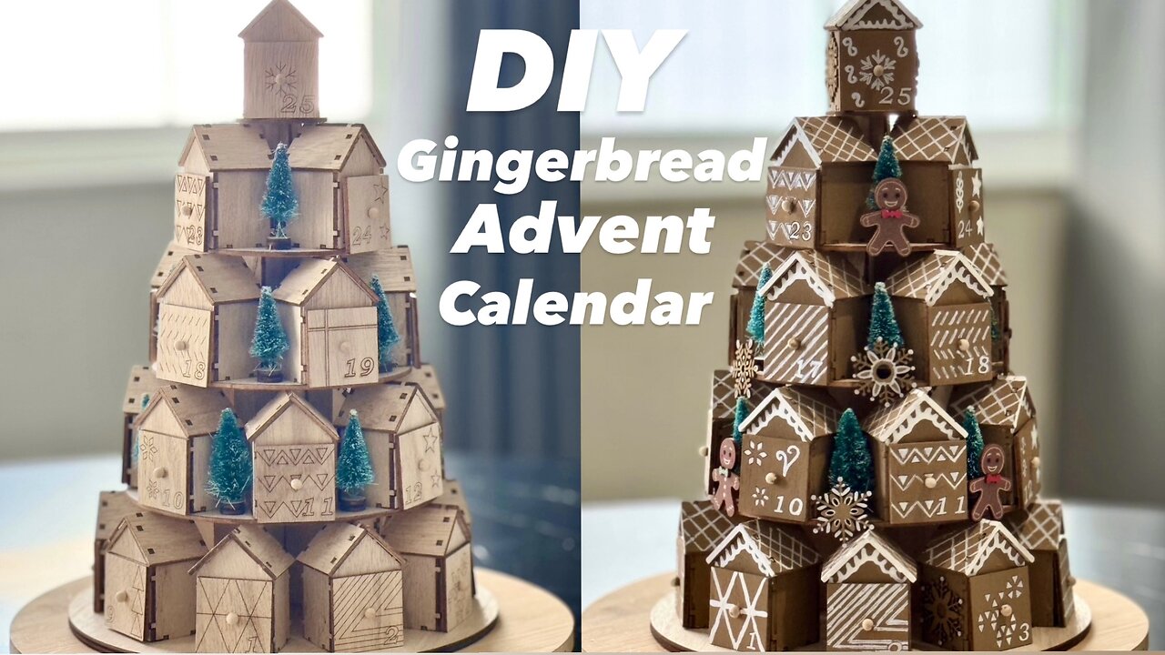 DIY GINGERBREAD THEME ADVENT CALENDAR