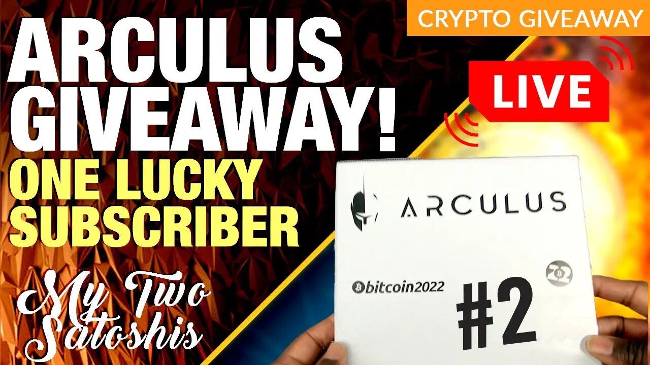 🚨 Giveaway #2 LIVE: #Arculus Hardware Wallet Giveaway!! Winner Picked Live!!! 🚨