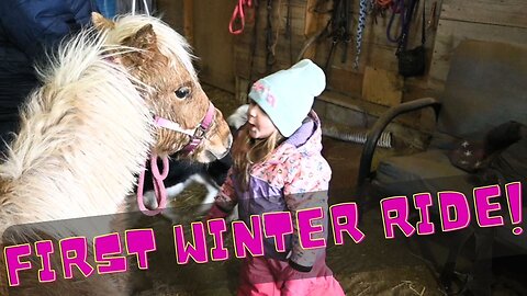 First Winter Ride On Our New Farm!