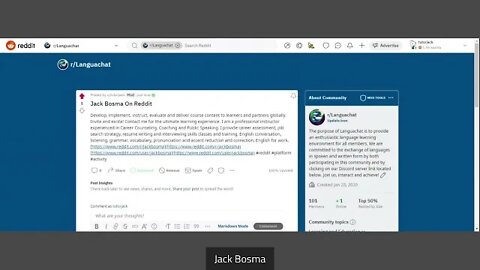 The Languachat Reddit Group