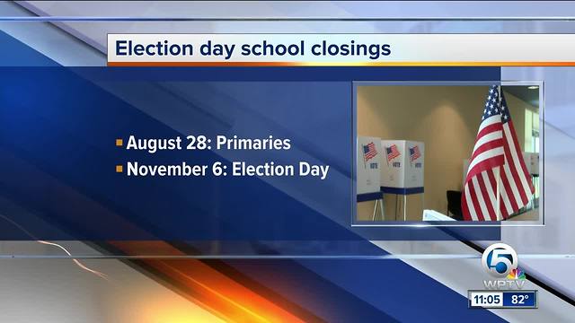 Election day school closings in Palm Beach County