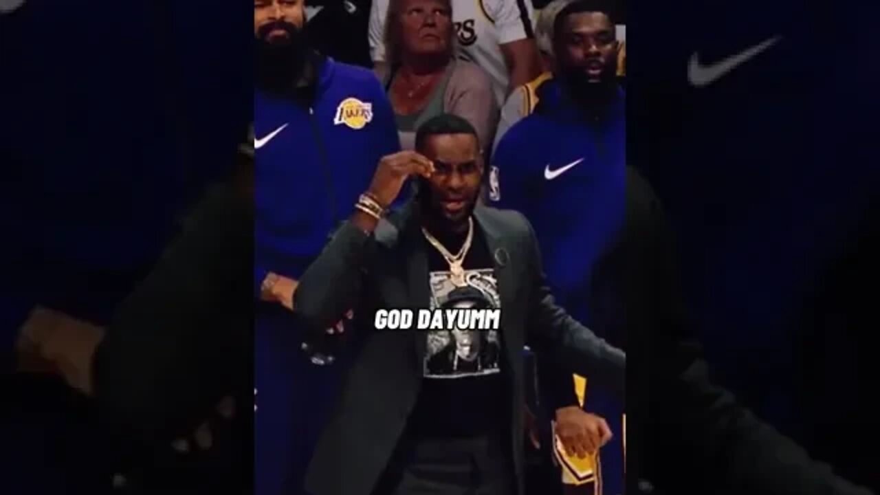 LeBron James reaction to Alex Caruso