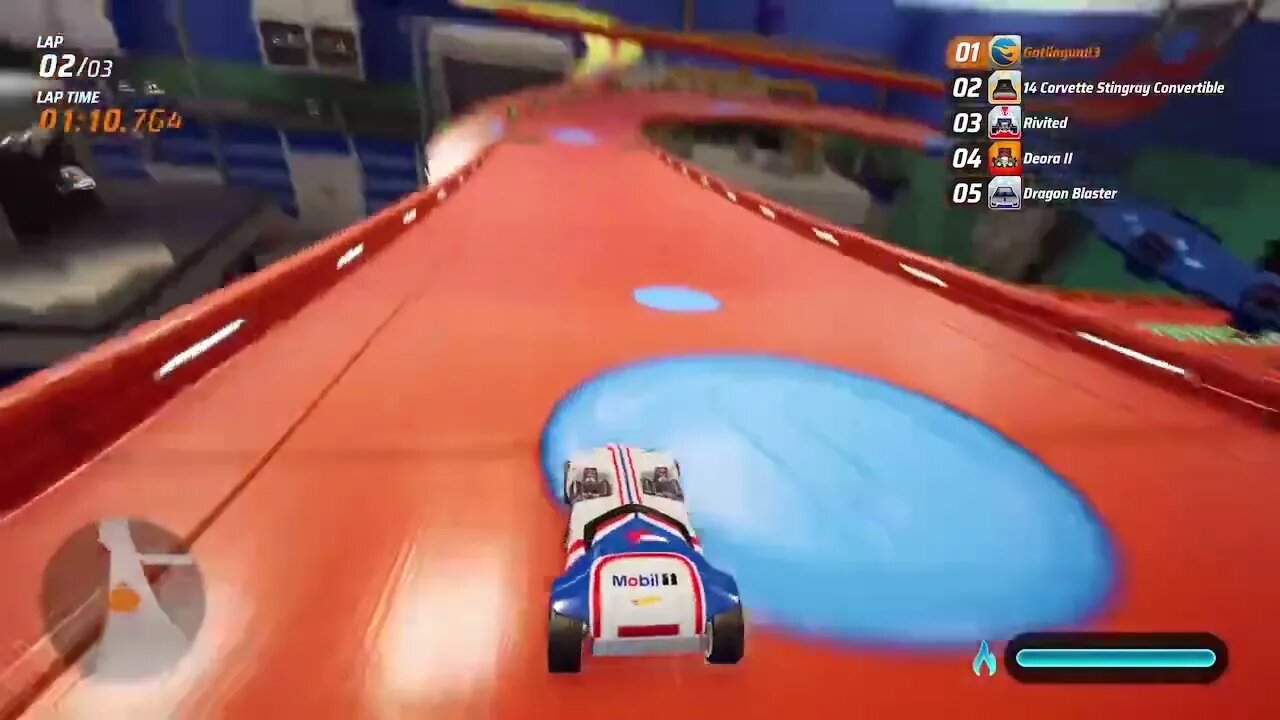 Hot Wheels Unleashed - College Campus Environment: Applied Gravity Track Gameplay