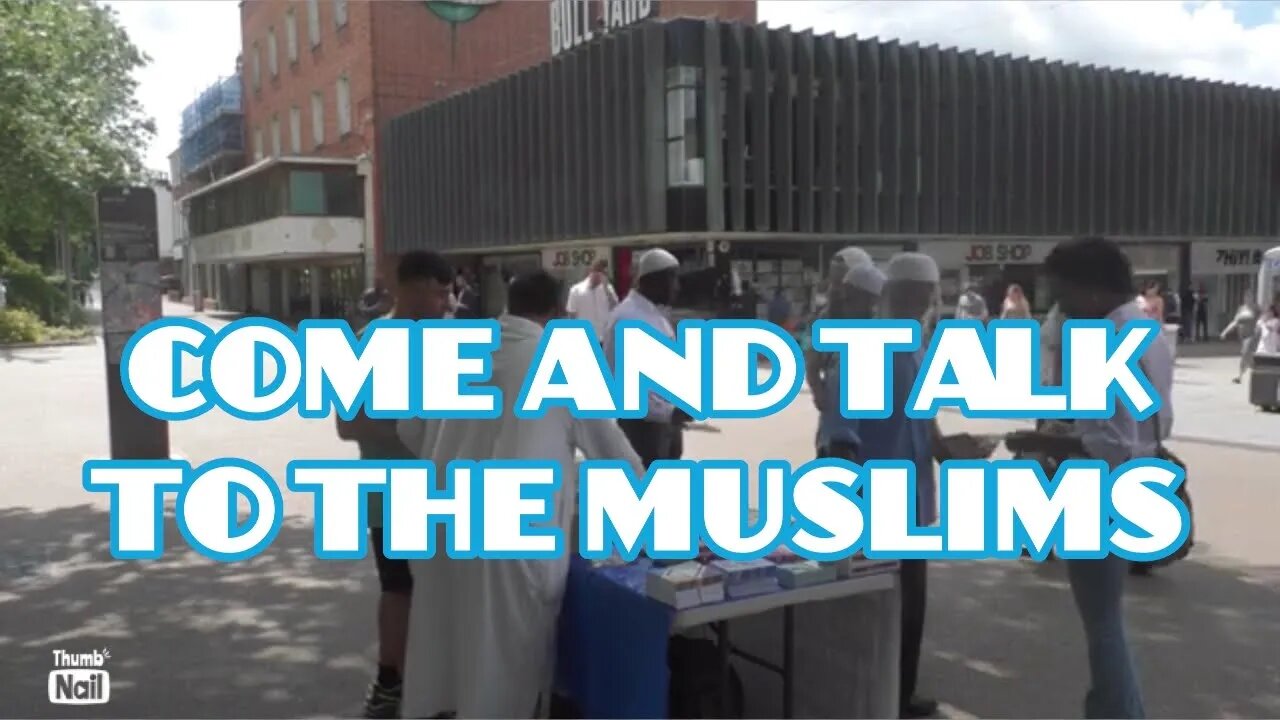 Come and talk about your faith with the dawah stall in coventry.