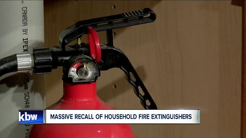 37.8M fire extinguishers made over 44 years recalled; 1 death reported