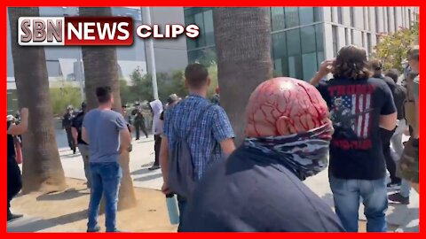 Clashes Between Antifa and Anti-Mask Protesters in L.A. - 3039