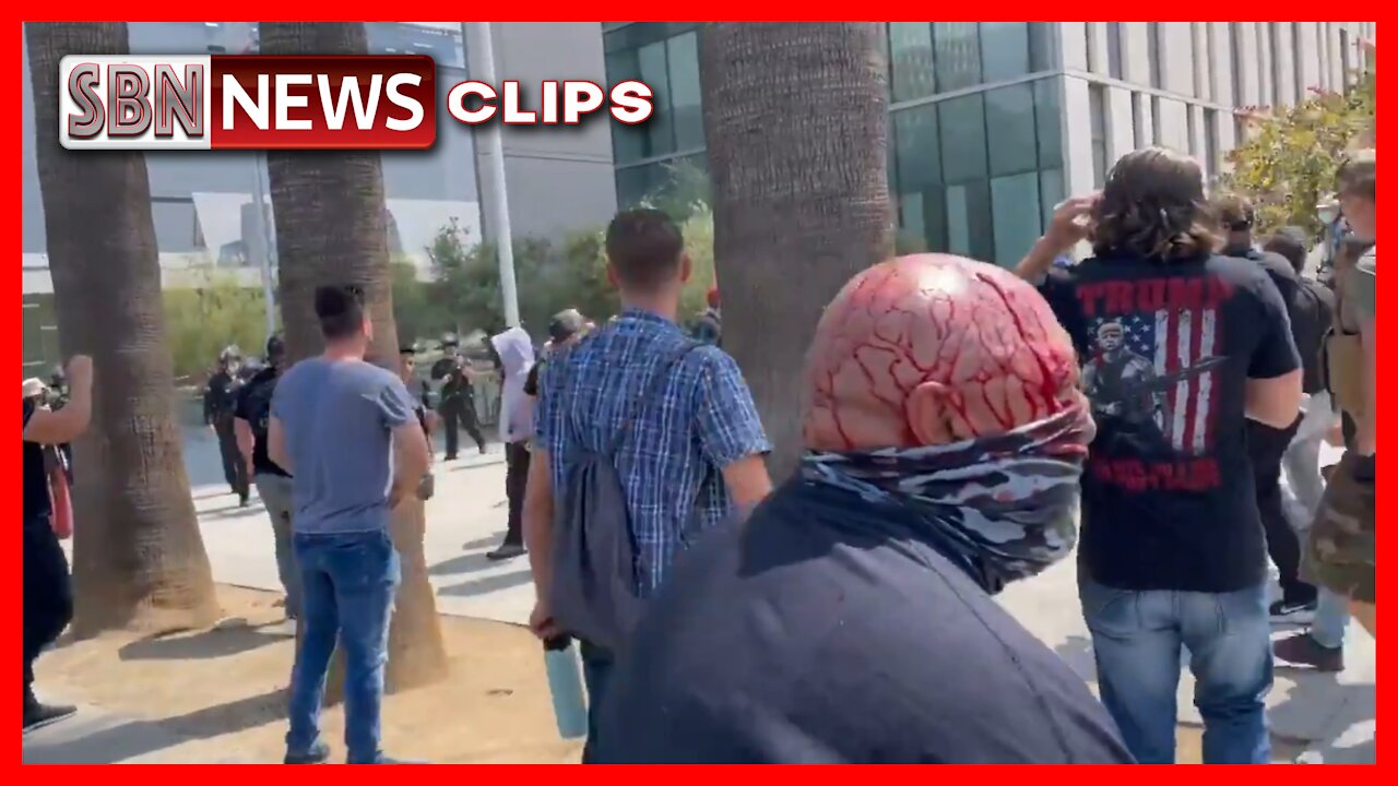 Clashes Between Antifa and Anti-Mask Protesters in L.A. - 3039