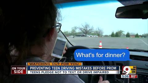Preventing teen driving mistakes before prom