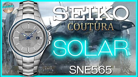 Alien Watch! | Seiko Coutura 100m Solar quartz SNE565 Dress Watch Unbox & Review