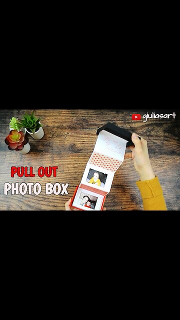 DIY pull-out photo box gift idea