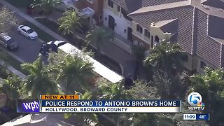 Police respond to Antonio Brown's home in Broward County