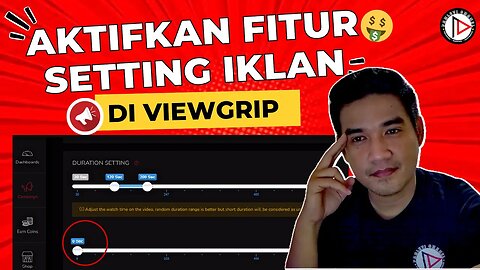 CARA MENGAKTIFKAN DAN MEMUNCULKAN FITUR SETTING IKLAN DI VIEWGRIP TERBARU