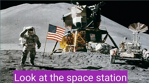 "Exploring the Cosmos: A Close-up Glimpse of the Space Station"