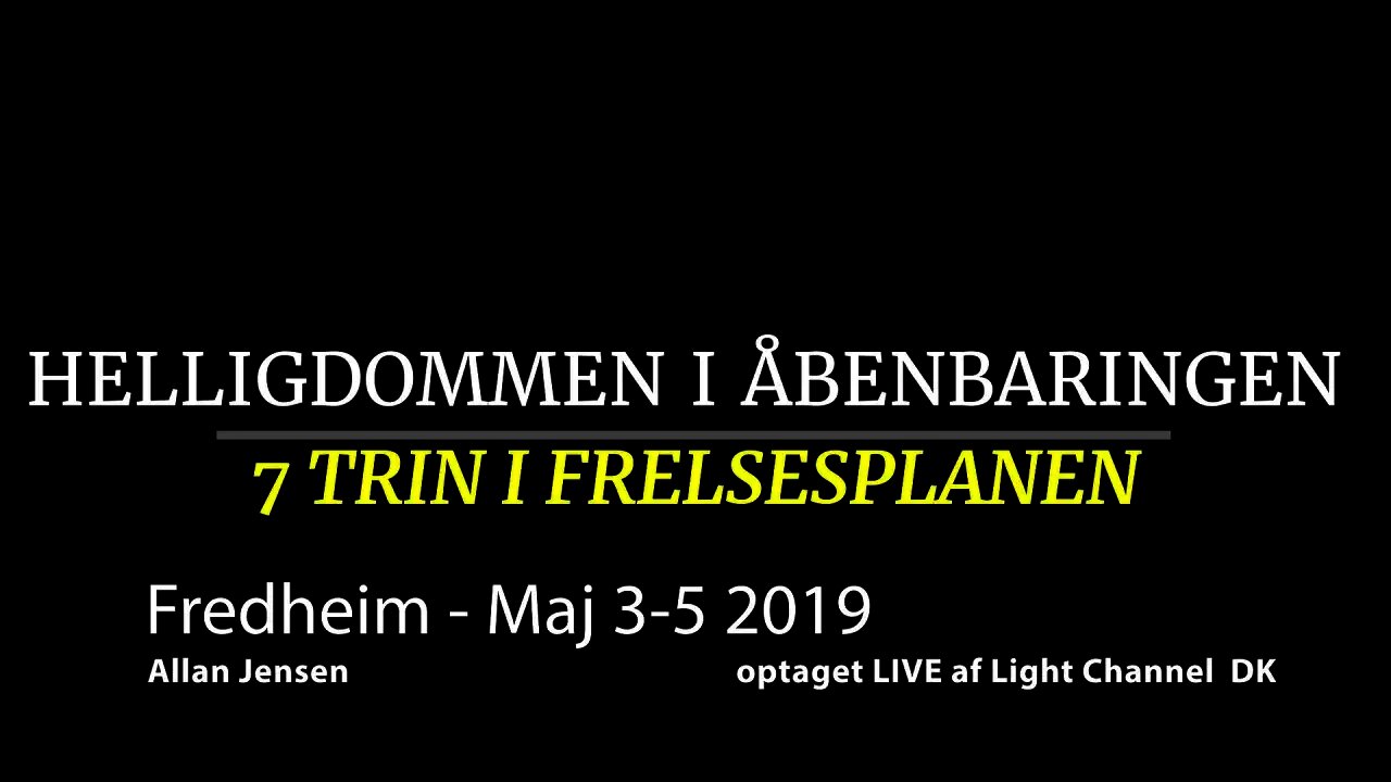 Helligdommen i Åbenbaringsbogen - Allan Jensen - Fredheim Norge - Maj 2019