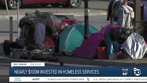 Nearly $100M invested in City of San Diego, San Diego County homeless services