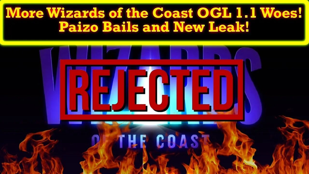 Paizo's Pathfinder To Build Own OGL! Wizards of the Coast OGL 1.1 Fallout Continues!