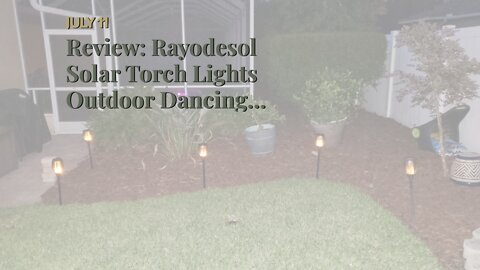 Review: Rayodesol Solar Torch Lights Outdoor Dancing Flickering Flames Pack of 4 Piece Each 96...