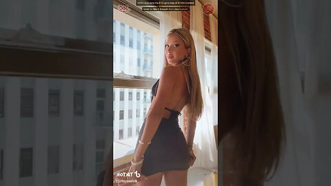 Beautiful Woman in Miniskirt - 1000 Likes Dance Contest 👗🌞💰 
