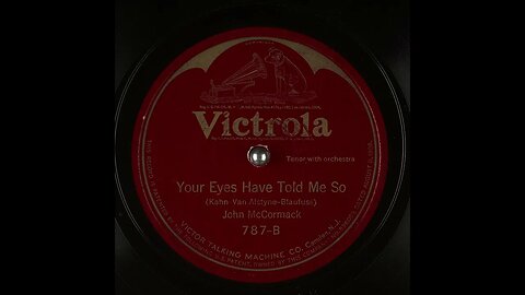 Your Eyes Have Told Me So - John McCormack