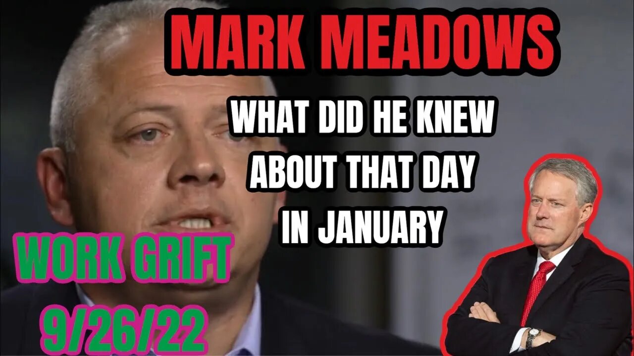 Mark Meadows Under Fire For His Alleged Role in That Day In January?!