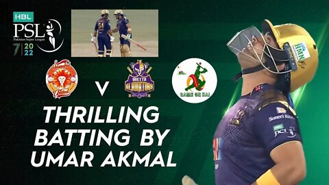 Thrilling Batting By Umar Akmal | Islamabad United vs Quetta Gladiators.
