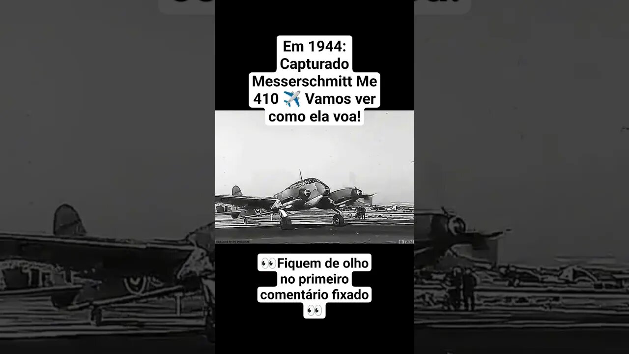 Em 1944: Capturado Messerschmitt Me 410 ✈️ Vamos ver como ela voa! #war #guerra #ww2