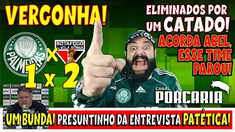 💥VERGONHA!🚨 PALMEIRAS 1X 2 TRIKAS - ELIMINADOS POR UM CATADO! TIME SEM VONTADE, NAO GANHA DE NINGUÉM