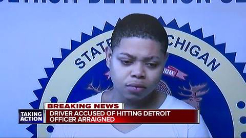 19-year-old who injured Detroit police officer in hit-and-run arraigned