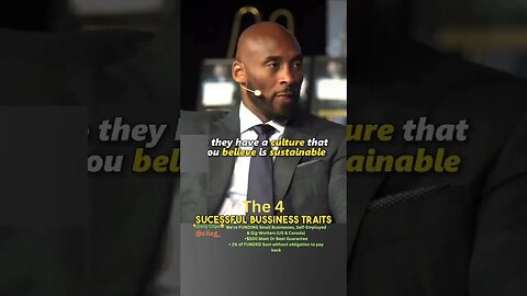 Kobe’s 4 Successful BUSINESS TRAITS📂 #businessfunding #businesscapital #selfemployed #gigworker #mo