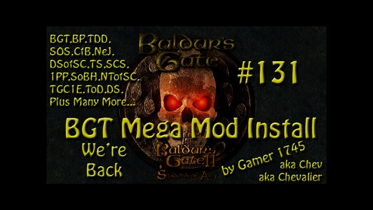 Let's Play Baldur's Gate Trilogy Mega Mod Part 131 - We're Back!