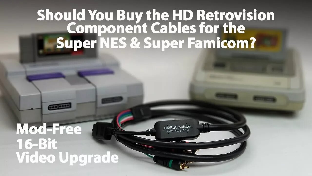Should You Buy HD Retrovision Component Video Cables for the Super Nintendo and Super Famicom?