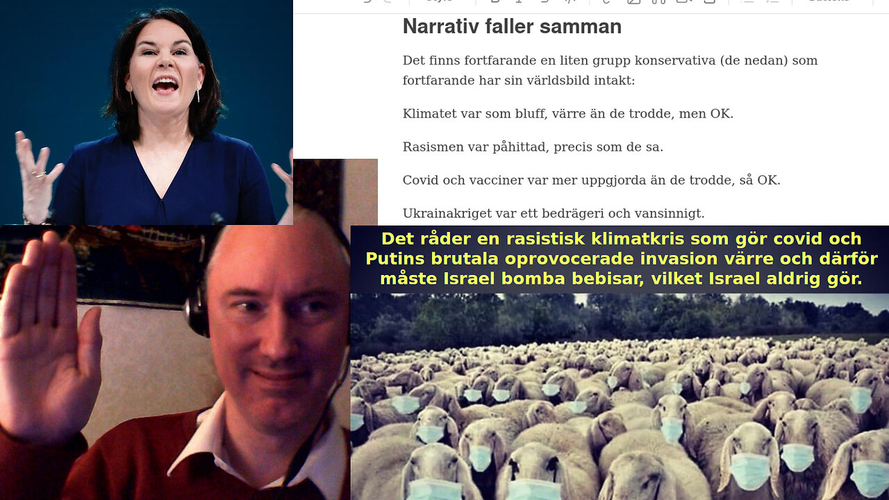 Narrativ faller samman. CIA är emot Bibi. George Floyd var ljug. Q dålig. Linköping är bra på skit