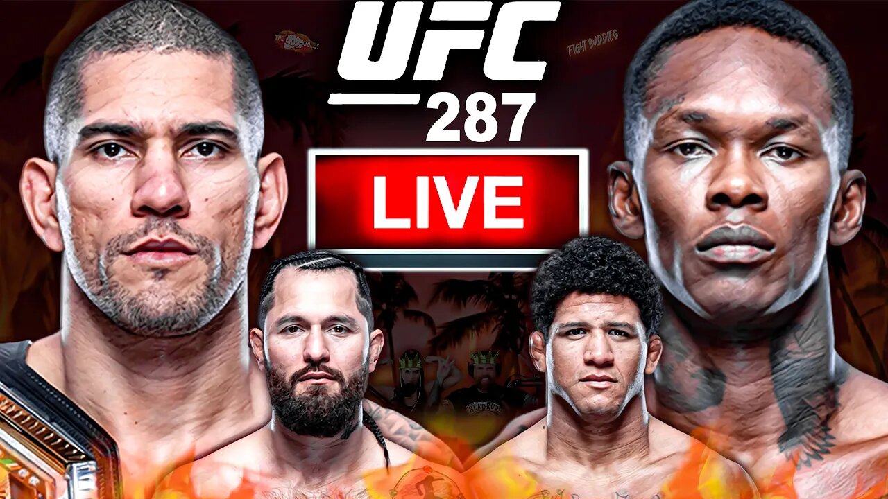 🔴UFC 287: Pereira vs Adesanya 2 + Masvidal vs Burns #1 Fight Play By Play | The MMA-Holes!