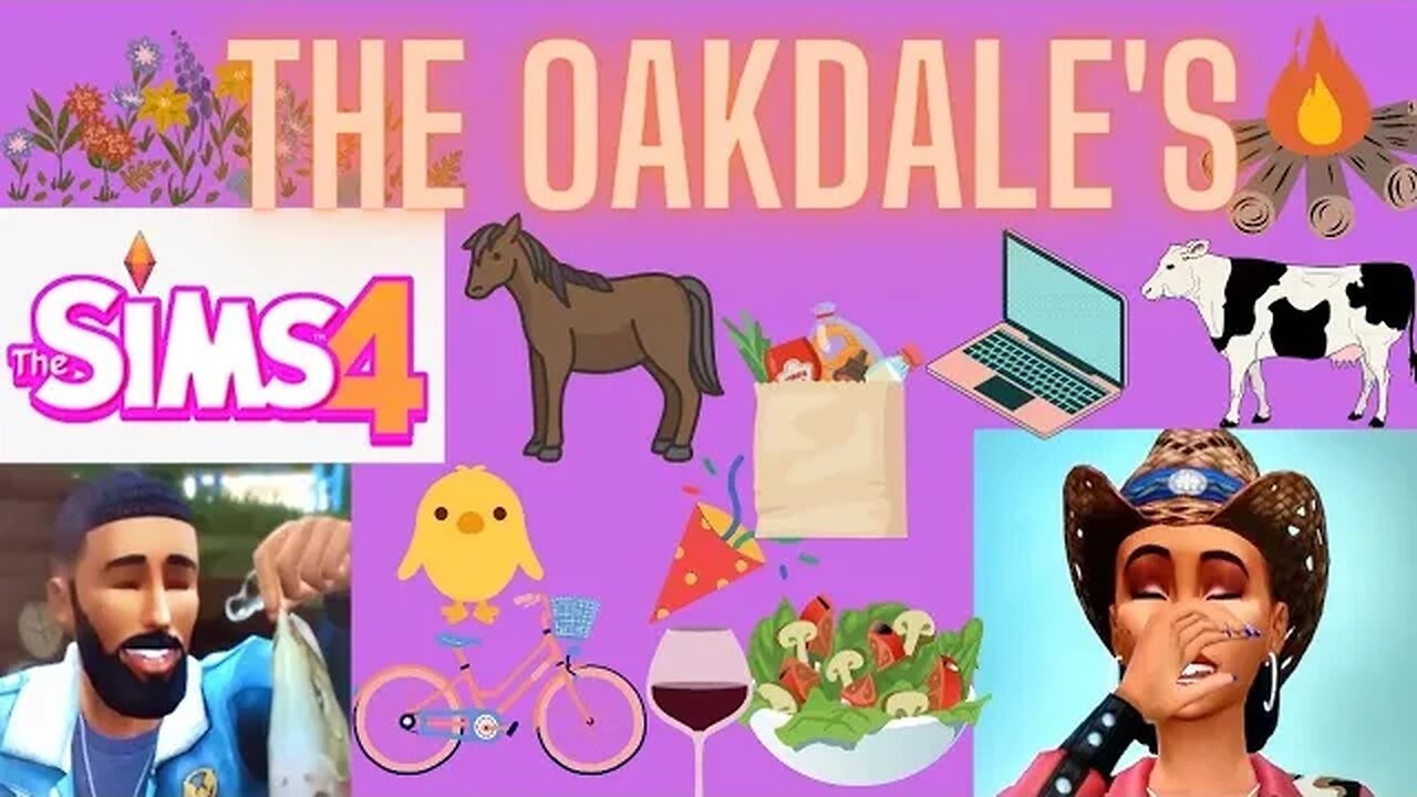 Sims 4-The Oakdale's-Part 1 Will Work For Food