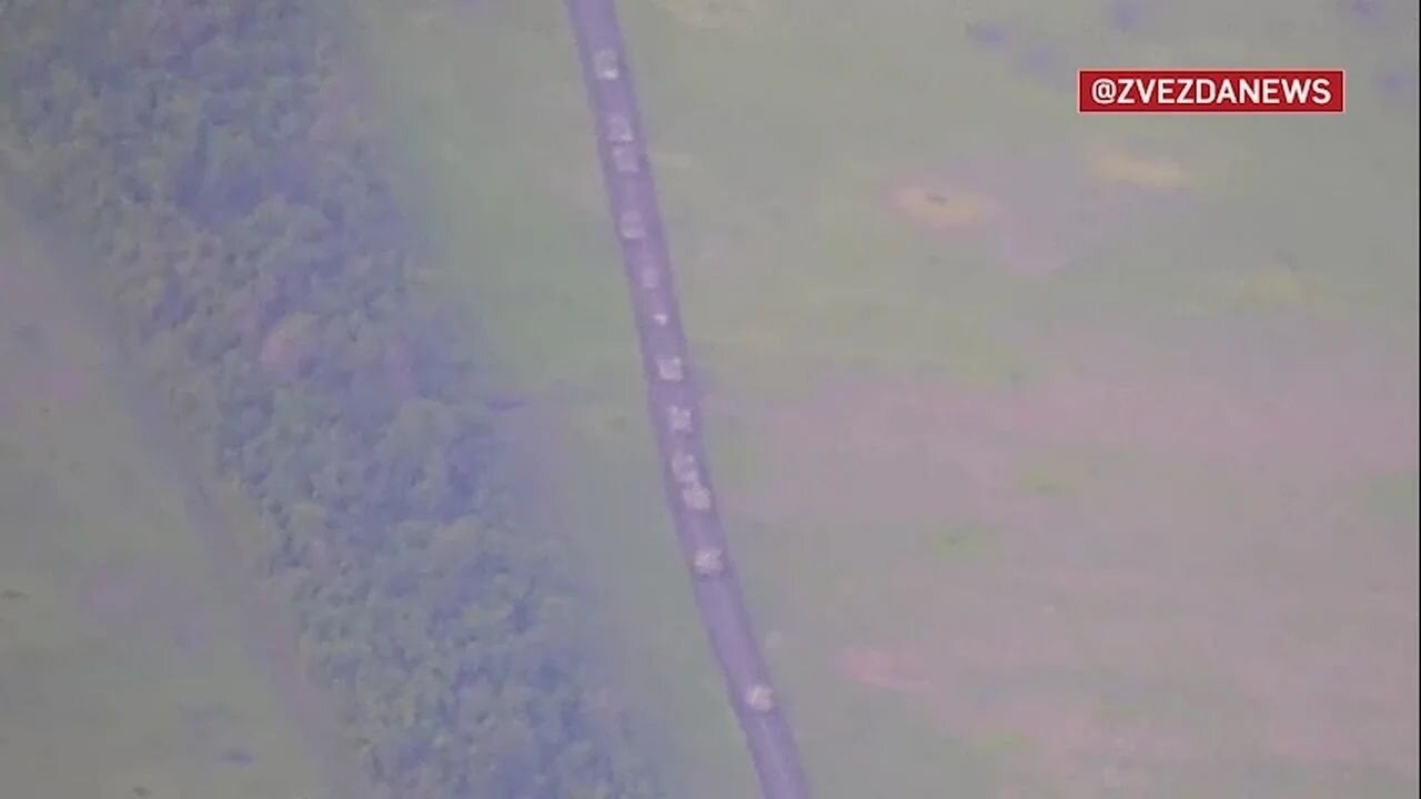 Ukrainian Column Full of Leopard 2A4 and Bradleys Destroyed Near Orokhov, Zaporozhye