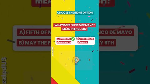 Cinco De Mayo Trivia Quiz #shorts #youtubeshorts #cincodemayo