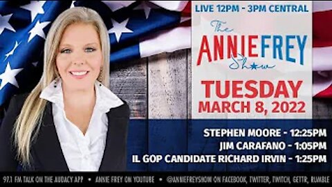 Ukraine, Oil Prices, and International Women's Day • Annie Frey Show: Tuesday, March 8, 2022