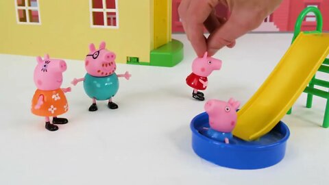 163 1🔴¡Aprende los Palabras con Nueva Piscina de Peppa Pig!🔴 ¡Video para Niños!