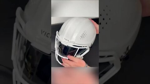 Cutting my Helmet in Half... Vicis 02 Football Helmet #shorts