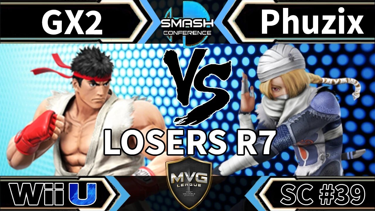 GX2 (Ryu) vs. ONI|Phuzix (Sheik) - SSB4 Losers R7 - Smash Conference 39