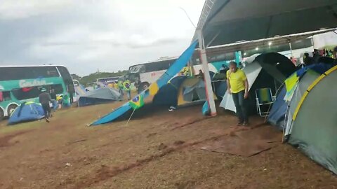 15/11/22 Cozinha do acampamento das manifestações em Brasília.