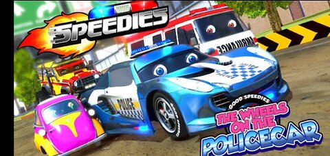 Wheels On The Police Car Nursery Rhyme for Children by Speedies