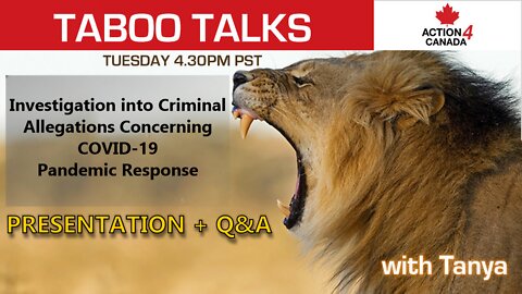 Investigation into Criminal Allegations Concerning Covid-19 Pandemic Response - PRESENTATION + Q & A
