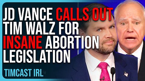 JD Vance CALLS OUT Tim Walz For INSANE Abortion Legislation In Minnesota