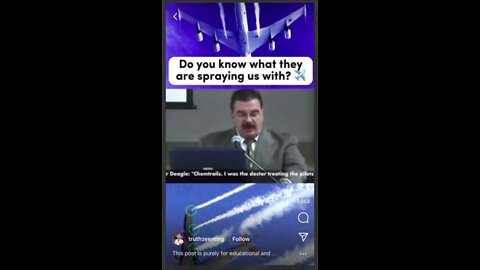 Do you know what they are spraying us with