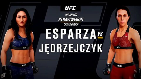 EA Sports UFC 3 Gameplay Joanna Jędrzejczyk vs Carla Esparza