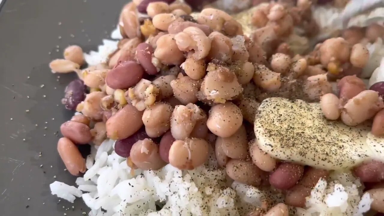 solar cooked beans and off grid rice